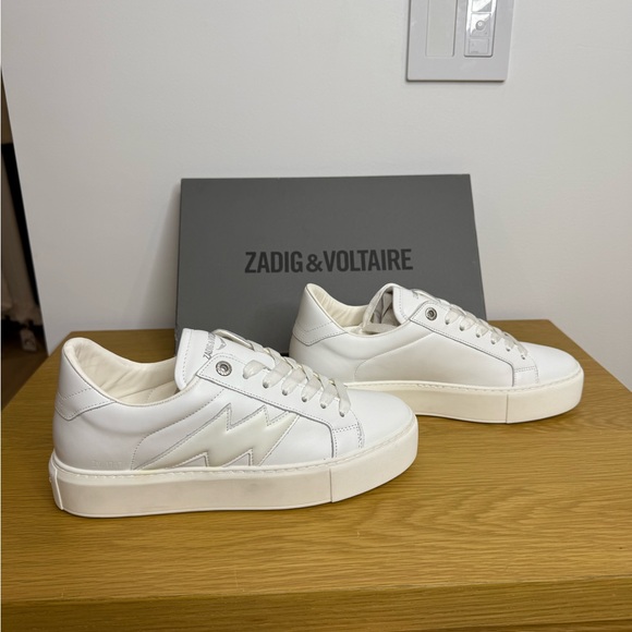 New in Box Zadig & Voltaire La Flash Low-Top Platform Sneakers SZ EU 41 / US 10 - Picture 9 of 13